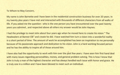 Barnette Testimonial