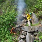 Fireman at water