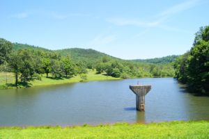 Lake and spillway