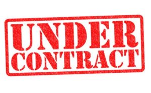 Under contract sign